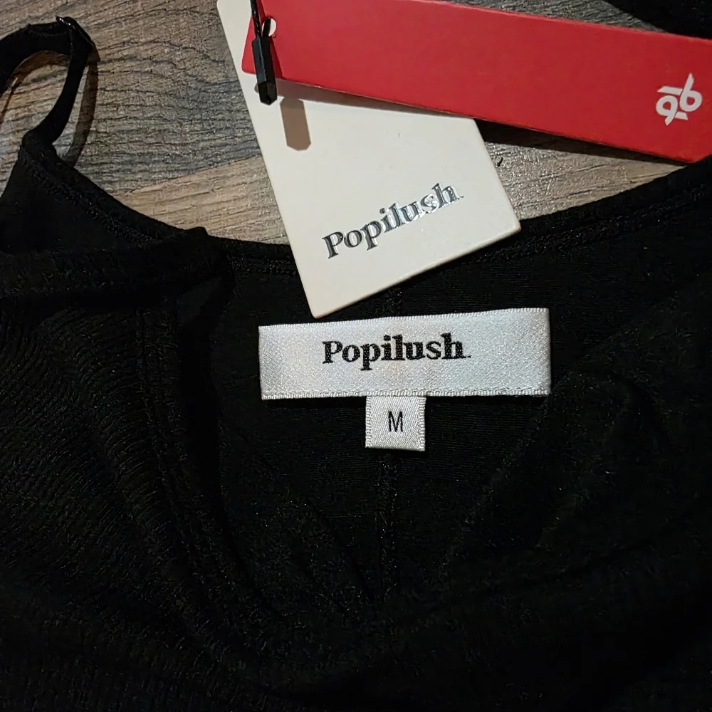 Popilush Women's Black Black Summer Shapewear Tummy Control Bodycon Dress Size M - Picture 6 of 8